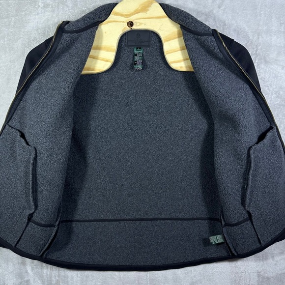 Lauren Ralph Lauren Womens‎ Fleece Lined Jacket Suede Like Size Large Black Zip - Picture 4 of 8